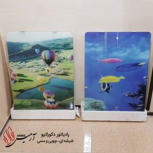 رادیاتور دکوراتیو شیشه ای چاپی A2